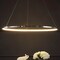 Jonathan Y Brice 35" Modern Contemporary Metal Round Integrated LED Pendant, Chrome JYL7220C - alternate 10