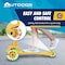 Outdoorcruiser Outdoor Cruiser 3-Wheel Kids Scooter, Lean-to-Steer, LED Wheels, Adjustable T-Bar, Yellow OCKSYEL - alternate 10