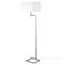 Homeroots 64" Nickel Floor Lamp With White Frosted Glass Rectangular Shade 523440 - alternate 8