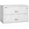 Fireking 2 Drawer, 1 Hr Fire & impact rated, 44" wide lateral Calcutta Marble 2-4422-CMA - alternate 1