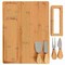 Megachef Bamboo Charcuterie and Cheese Board with Knife Stand Attachment and 4 Piece Knife Set 750122176M - alternate 7