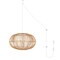 Jonathan Y Leo 17.5" 1-Light Farmhouse Coastal Rattan 180" Cord Plug-In or Hardwired LED Pendant, Brown JYL1402A - alternate 16