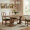 Homeroots 75" Brown Solid Wood Double Pedestal Base Dining Table 554332 - alternate 6