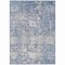 Homeroots 5' X 8' Blue And Denim Blue Floral Washable Indoor Outdoor Area Rug 609529 - alternate 7