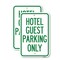 Signmission Hotel Guest Parking Only, 12'' X 18'' 2 Signs, Heavy Gauge Aluminum, 2PK A-1218-2PACK-23904 - alternate 1