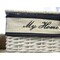 Homeroots 14" X 17.5" X 19.5" White blue rectangular willow Basket Set Of 5, 5PK 364162 - alternate 5