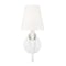 Z-Lite Claudelle 1-Light Wall Sconce, 5.75 in W x 14 in H, Textured White 4014-1S-TW - alternate 8