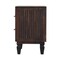 Homeroots 22" Brown Solid Wood Two Drawer Nightstand 701719 - alternate 6