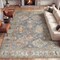 Jonathan Y Kisara Oushak Style Distressed Border Non-Slip Machine-Washable Khaki/Gray 3 ft. x 5 ft. Area Rug PTN101F-3 - alternate 6