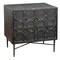 Homeroots 28" Black Two Drawer Nightstand 488756 - alternate 5
