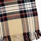 Homeroots 55" X 70" Camel Black Red And White Cotton Blend Plaid Throw Blanket with Fringe 702222 - alternate 6