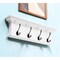 Homeroots 28in Classic White Wood Four Hook Hanging Coat Rack 397661 - alternate 5