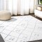 Jonathan Y Izil Moroccan Geometric Diamond Ivory/Light Gray 4 ft. x 6 ft. Area Rug MOH507A-4 - alternate 7