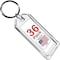 Easy 2 Buy Usa Premium Key Tag 3in Slip-Slot Plastic Heavy Duty Clear Crystal Label Ring Included, 36PK 208.4 - alternate 1