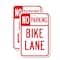 Signmission No Parking Bike Lane, 18'' X 24'' 2 Signs, Heavy Gauge Aluminum, 2PK A-1824-2PACK-2755 - alternate 1