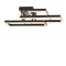 Jonathan Y Turing 28" Geometric Integrated LED Metal Flush Mount, Black JYL7209A - alternate 1