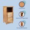 Happimess Serene 27.5"H Handcrafted Acacia Wood Bathroom Freestanding Floor Bathroom Storage Cabinet w/Louver SHF2001A - alternate 10