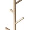 Homeroots 12in X 12in X 69in Walnut Walnut Storage Coat Rack 372950 - alternate 5