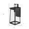 Homeroots Black Contempo Elongated Outdoor Wall Light 398454 - alternate 6