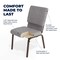 Flash Furniture Fabric Church Chair, Gray XU-CH-60096-BEIJING-GY-GG - alternate 8