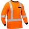 Pip Long Sleeve Shirt, V-Neck, Hi-Vis Orange 313M6118X - alternate 1