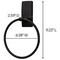 Command Bath Matte Black Adhesive Towel Ring 2 Strips BATH52-MB-ESF - alternate 7