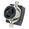 Leviton Locking Receptacle, 50 A, 250V AC, Black CS8269 - alternate 1