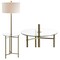Jonathan Y Chuck 59" Modern Minimalist Metal and Tempered Glass LED 2-in-1 Space-Saving Tray Table and Floor La JYL3059A - alternate 7