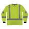 Ergodyne M Lime Class 3 Hi-Vis Long Sleeve Shirt Black Bottom 8369BK - alternate 6