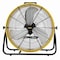 Edendirect 24in 3 Speeds Portable High Velocity Drum Fan Yellow with 1/3 HP, Turbo Blade, Low Noise IR-FAN7806 - alternate 1