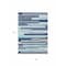 Homeroots 8' X 10' Blue Gray And Ivory Striped Washable Indoor Outdoor Area Rug 613263 - alternate 9