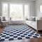 Homeroots 10' X 14' Navy Blue And Ivory Polka Dot Washable Indoor Outdoor Area Rug 614928 - alternate 8