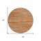 Homeroots 8' Copper And Rust Round Abstract Washable Indoor Outdoor Area Rug 613087 - alternate 7