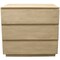 Homeroots 24" Natural Solid Wood Ribbed Texture Three Drawer Nightstand 569600 - alternate 15