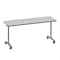 Correll Rectangle Premium Sit To Stand HPL Flip Top Table, 72 in W, 28 in to 38 in H, Particleboard Top FTS3072-15-14-13 - alternate 1