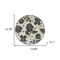 Homeroots Gray and Ivory Sixteen Piece Round Floral Ceramic Service For Four Dinnerware Set 534529 - alternate 7