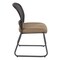 Office Star Products ProGrid Titanium & Black Visitors Chair, Sled Base, Icon Brown 86725R-232 - alternate 3