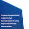 Flipside Blue  Premium Corrugated Plastic Study Carrel Pack of 12 19372-12 - alternate 8