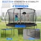 Serenelife 14FT Outdoor Trampoline for Kids, Black SLTRMPK14CK - alternate 5