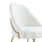Manhattan Comfort Gracie Dining Chair in White and Gold - Set of 2 2-DC100-GWH - alternate 9