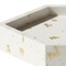 Homeroots 5in White And Gold Resin Handmade Hexagon Trinket Tray 723725 - alternate 4