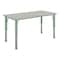 Flash Furniture Plastic Adjustable Height Classroom Activity Table-Light Gray/Sage, 47.25x23.5 YU-YCY-060-RECT-TBL-SAGE-GG - alternate 1