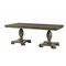 Homeroots 60" Gray Wood Removable Leaf Double Pedestal Base Extendable Dining Table 631272 - alternate 7