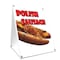 Signmission Polish Sausage, 36 Inch x 24 Inch A-frame Yard Sign, Plastic Sign SBC-2436-Polish Sausage - alternate 1