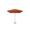 Bambrella 11' Square Bamboo Market Umbrella w/2.25" Pole Diameter-Terracotta Canopy 3.4m SQ-L-TC - alternate 1