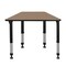 Regency Adjustable Height Kids Learning School Desk, 36 in W X Wood, Metal, Noble Oak TSD362319NO - alternate 8