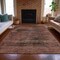 Homeroots 3' X 5' Brown And Charcoal Floral Washable Indoor Outdoor Area Rug 631005 - alternate 6
