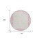 Homeroots 8' Pink And Ivory Round Striped Washable Indoor Outdoor Area Rug 610494 - alternate 6