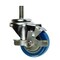 Service Caster 3 Inch SS Blue Polyurethane Wheel Swivel 1/2 Inch Threaded Stem Caster with Brake SCC-SSTS20S314-PPUB-BLUE-TLB-121315 - alternate 1