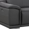 Homeroots 76in Dark Gray and Silver Italian Leather Power Reclining Loveseat 720517 - alternate 8